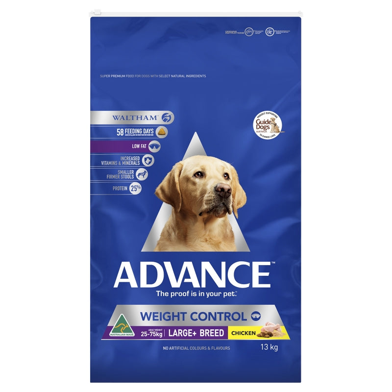 Advance weight 2025 control large breed