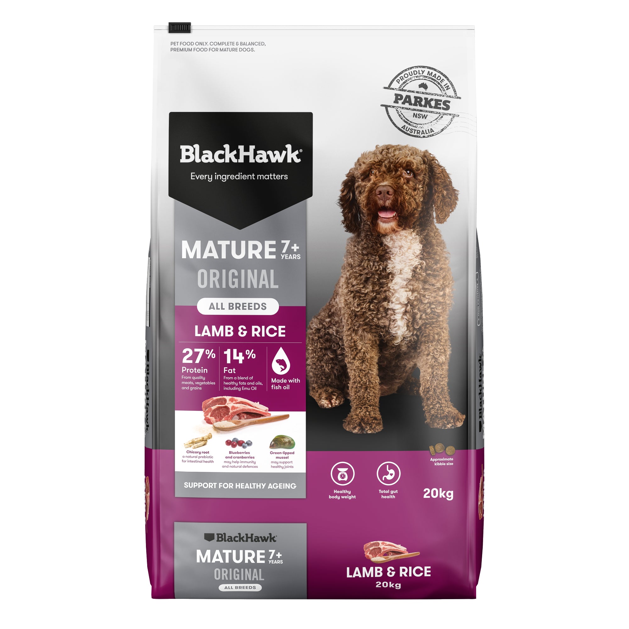 Black Hawk Dog Mtr Lamb