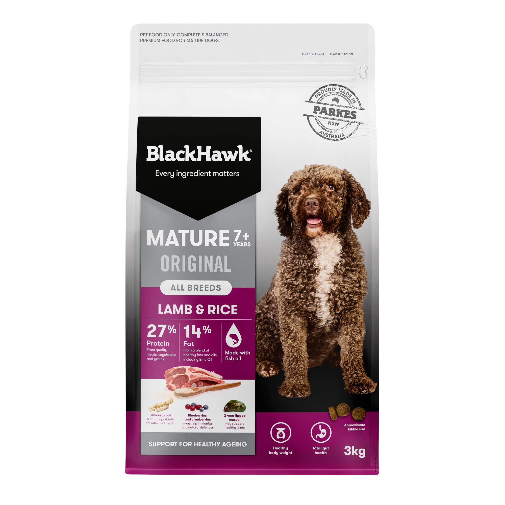 Black Hawk Dog Mtr Lamb
