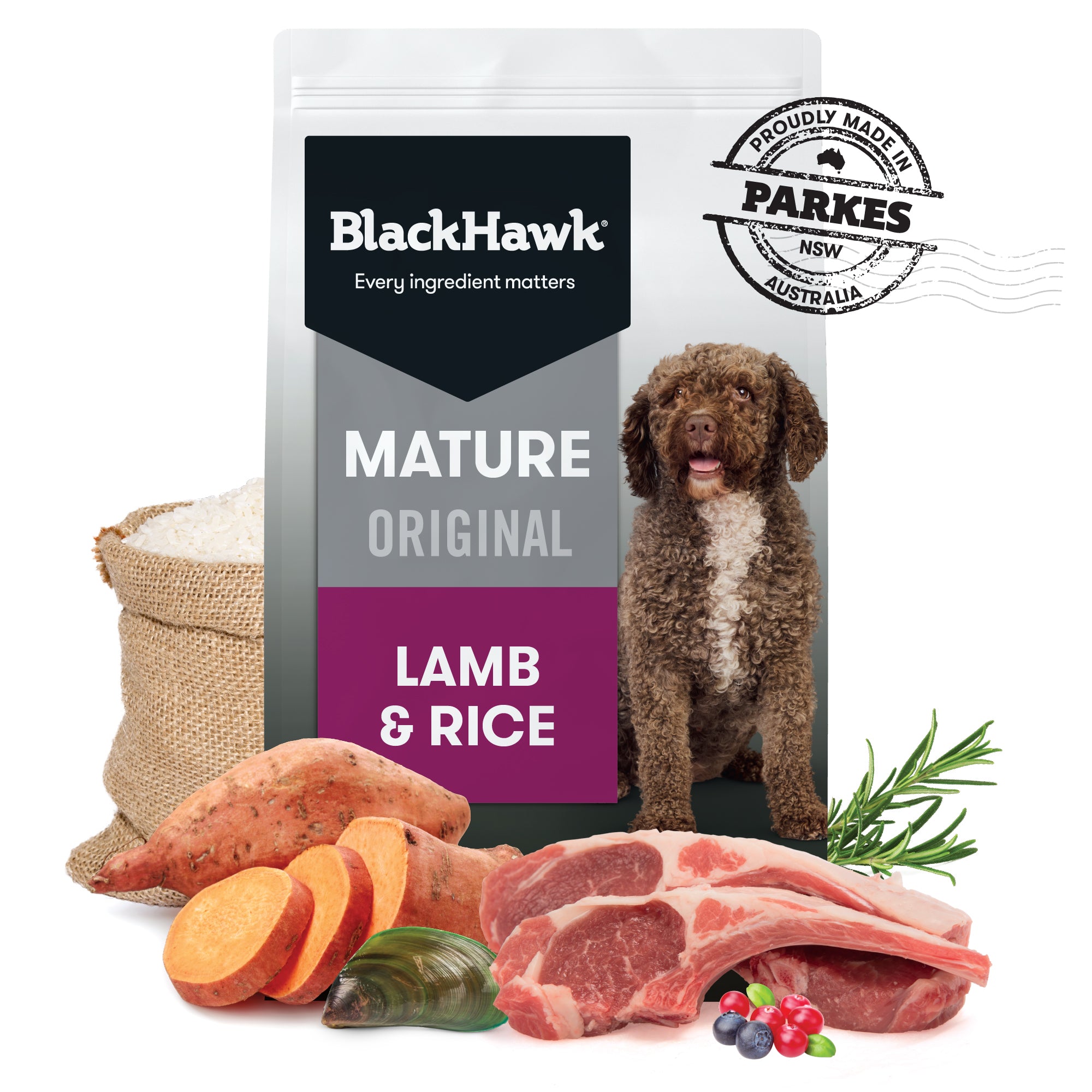 Black Hawk Dog Mtr Lamb