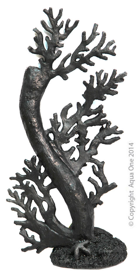 Ornament Copi Coral Stems Black L 18x11x34cm