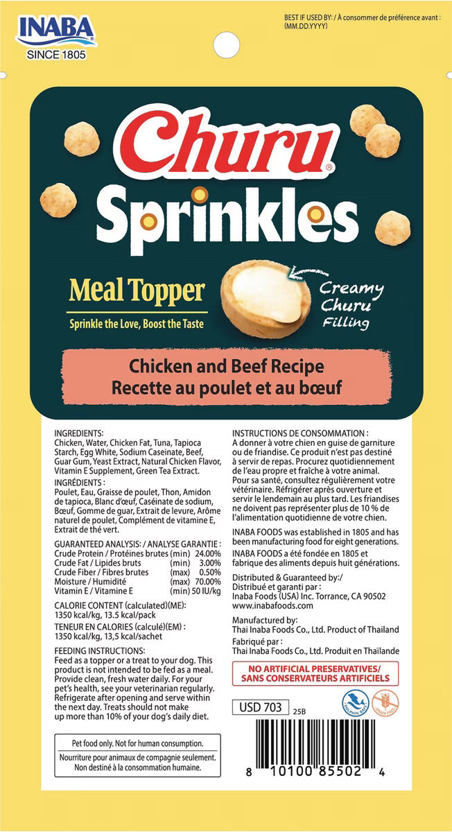 INABA Dog Sprinkles Chicken and Beef Meal Topper 30g