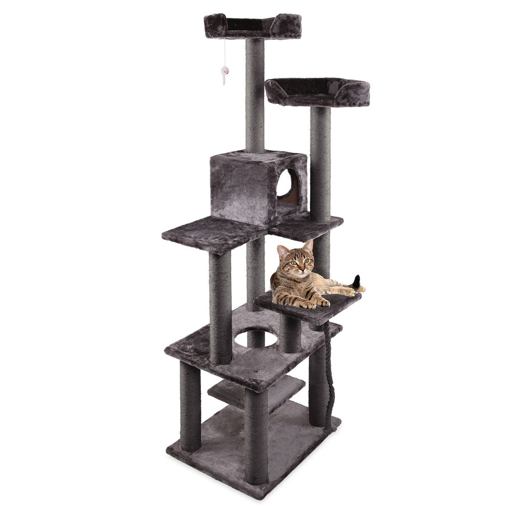 Scratcher 7 Level Playground Charcoal