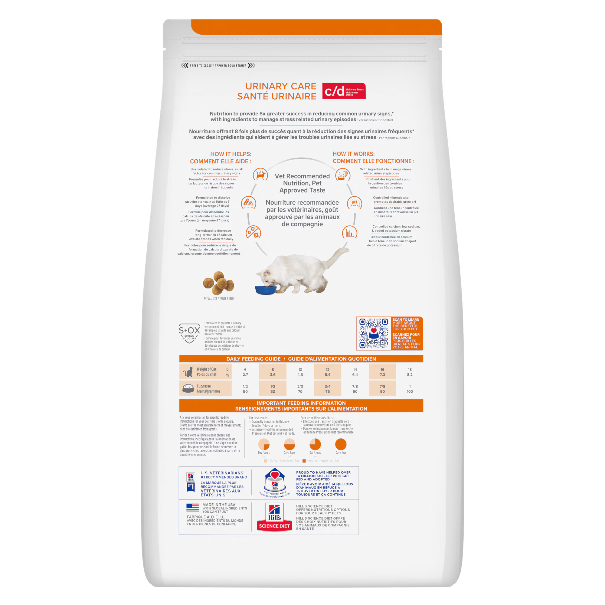 PD - Hills Prescription Diet c/d Stress Urinary Dry 1.8kg
