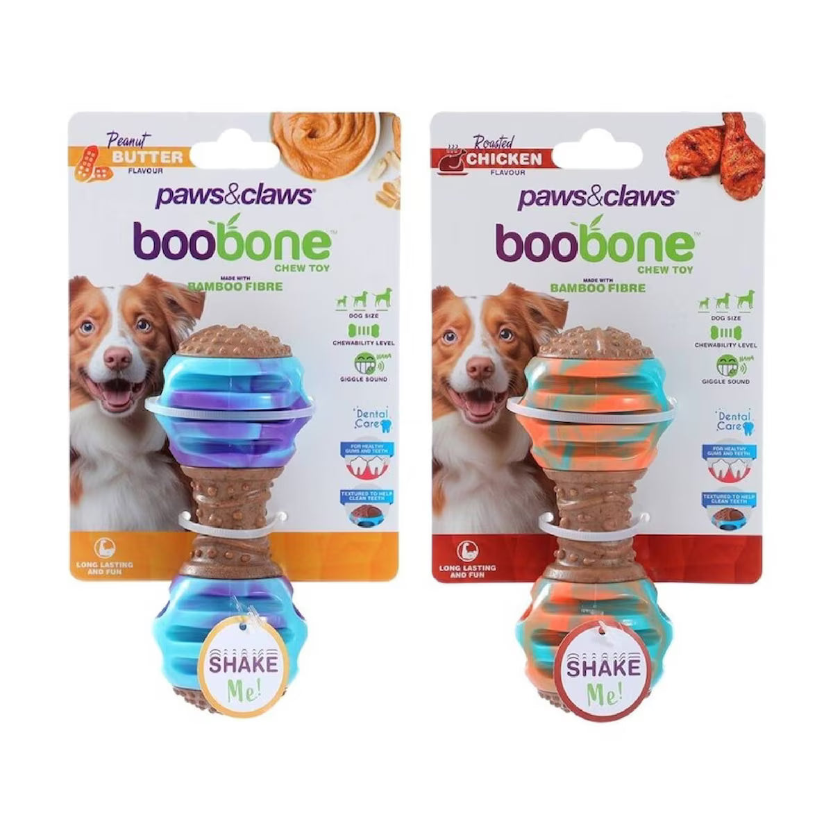 Boobone TPR Giggle Dumbell Chicken & Peanut butter