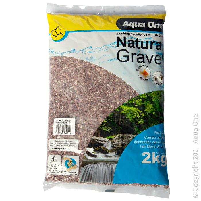 Aqua One Natural Gravel Ruby Red