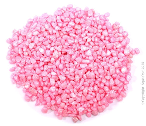 Gravel Aqua One Metallic Pink 2kg