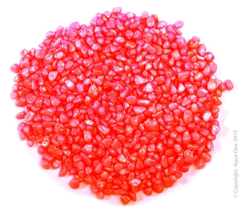 Gravel Aqua One Metallic Red 2kg