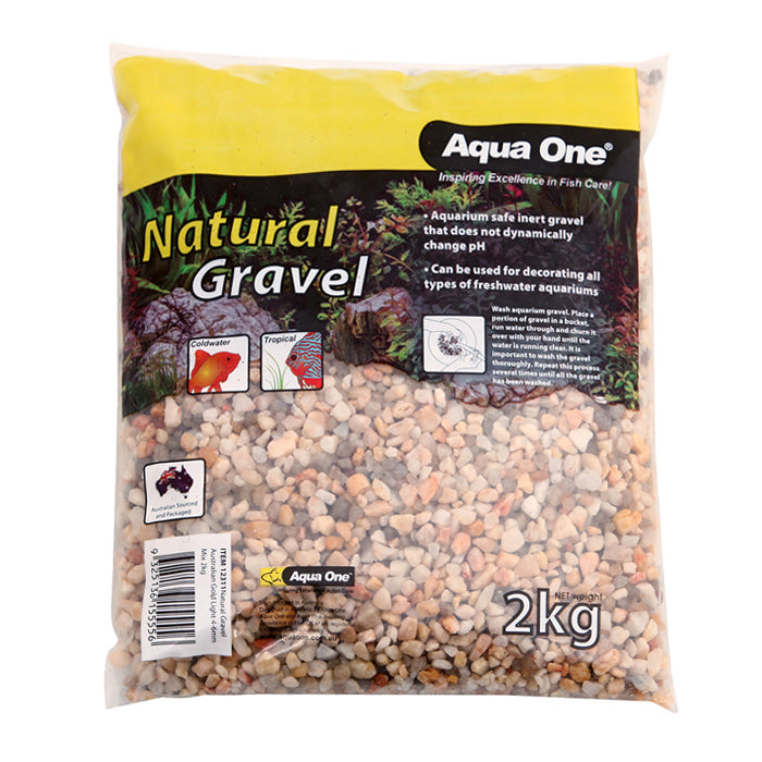 Aqua One Natural Gravel Australian Gold Light 4-6mm Mix