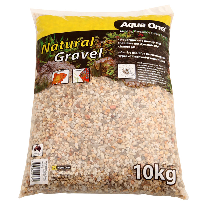 Aqua One Natural Gravel Australian Gold Light 4-6mm Mix