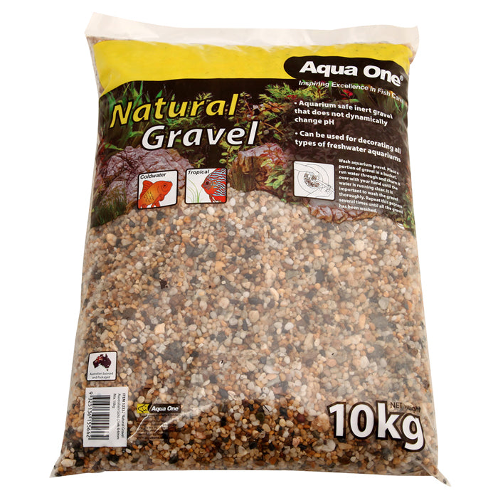 Aqua One Natural Gravel Australian Gold Dark 4-6mm Mix