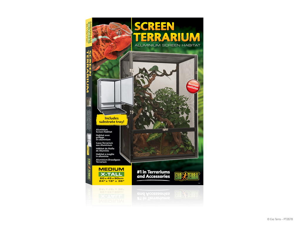 Exo Terra Screen Terrarium - Medium/tall 60x45x90cm