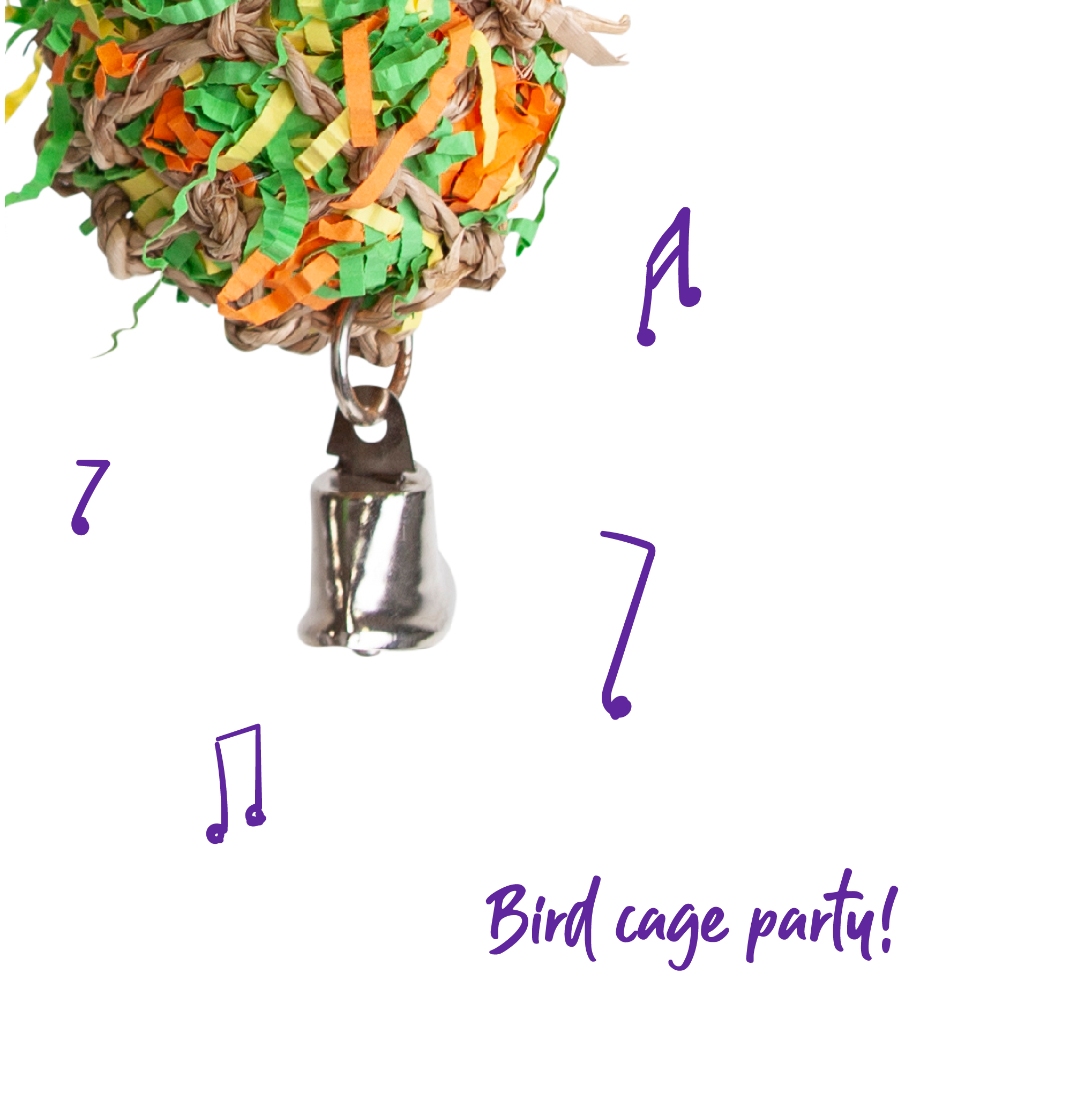 Crinkle Ball With Bell Small