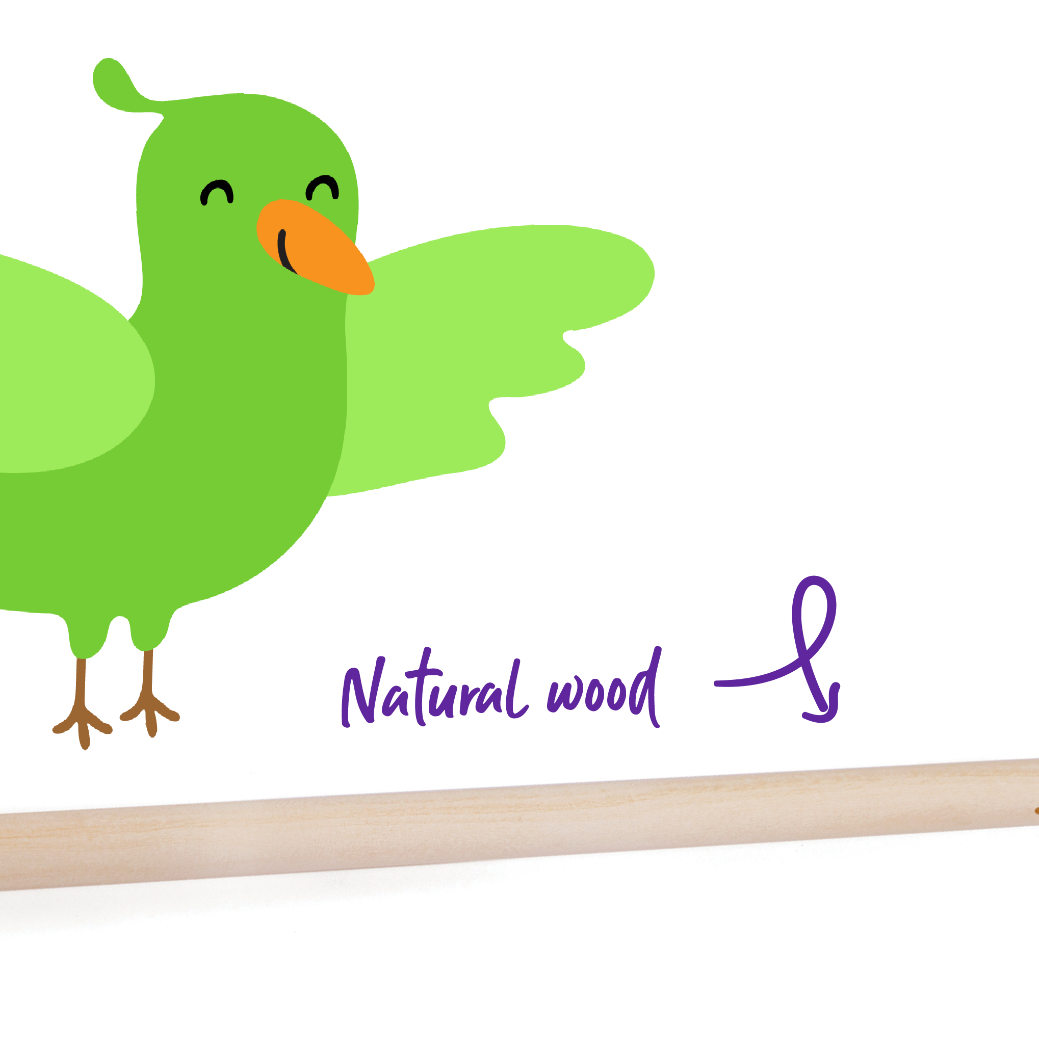 Kazoo Perch Wooden 2pk