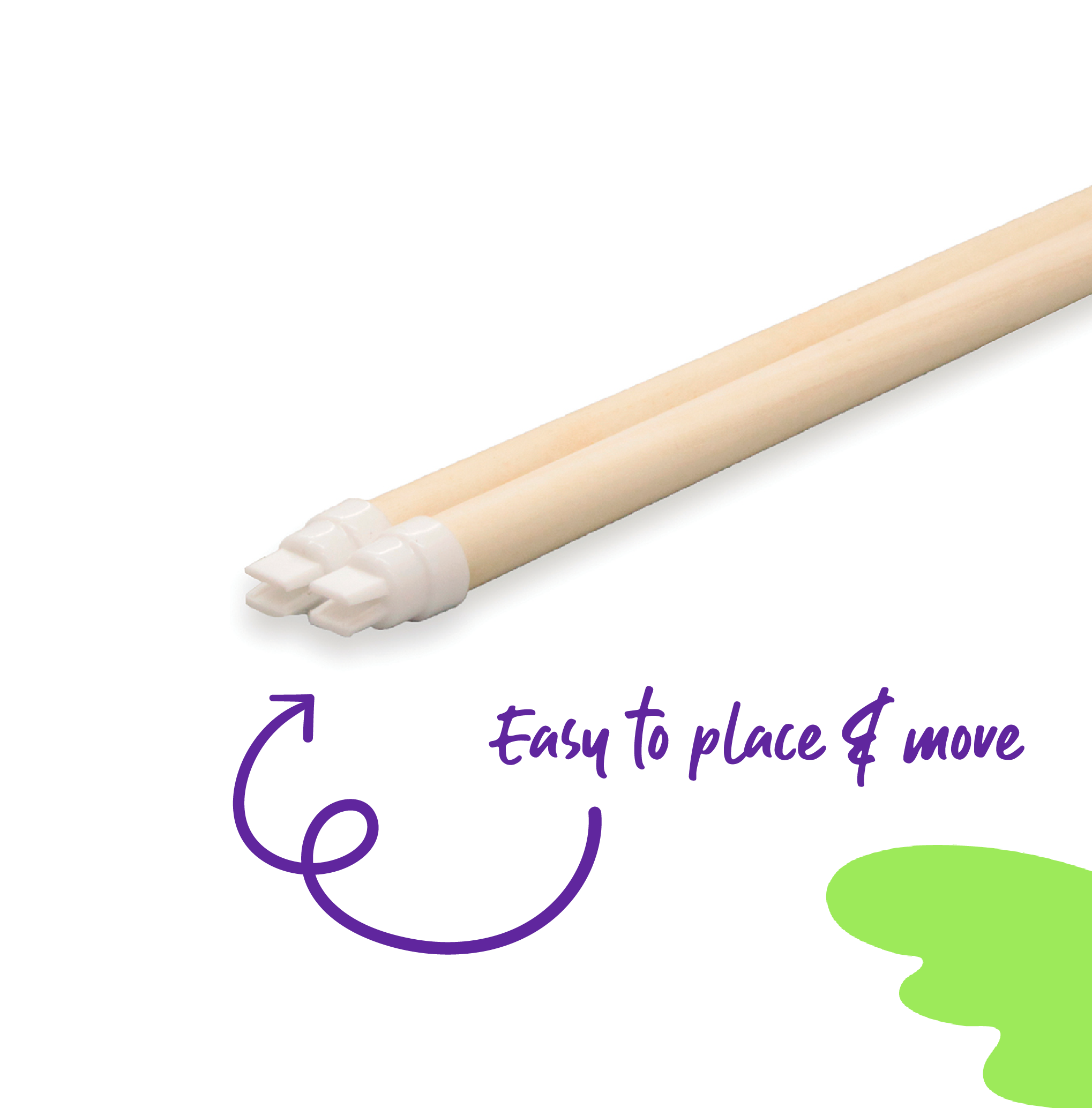 Kazoo Perch Wooden 2pk