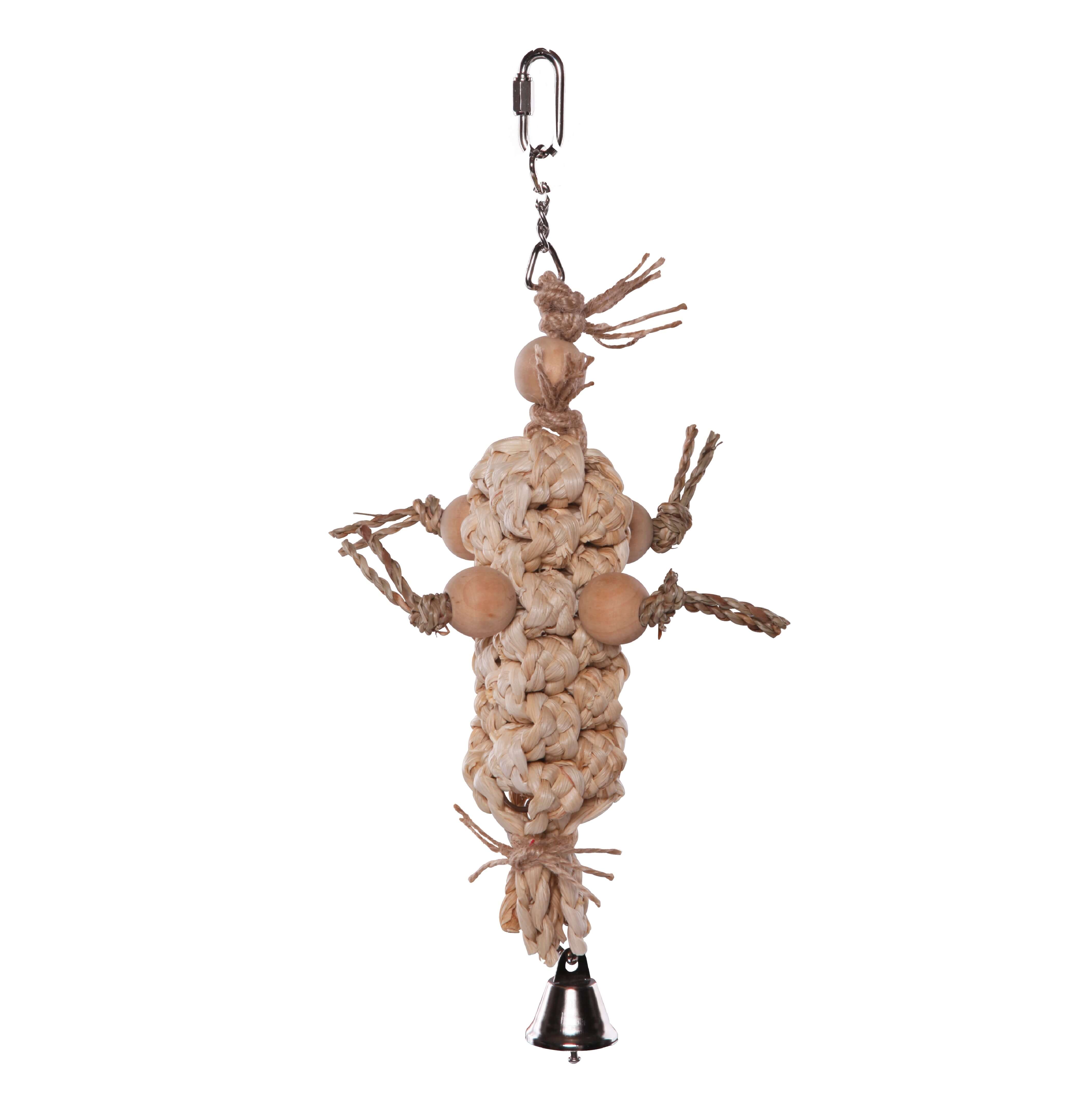 Kazoo Bird Toy Natural Pacifier w/beads – small