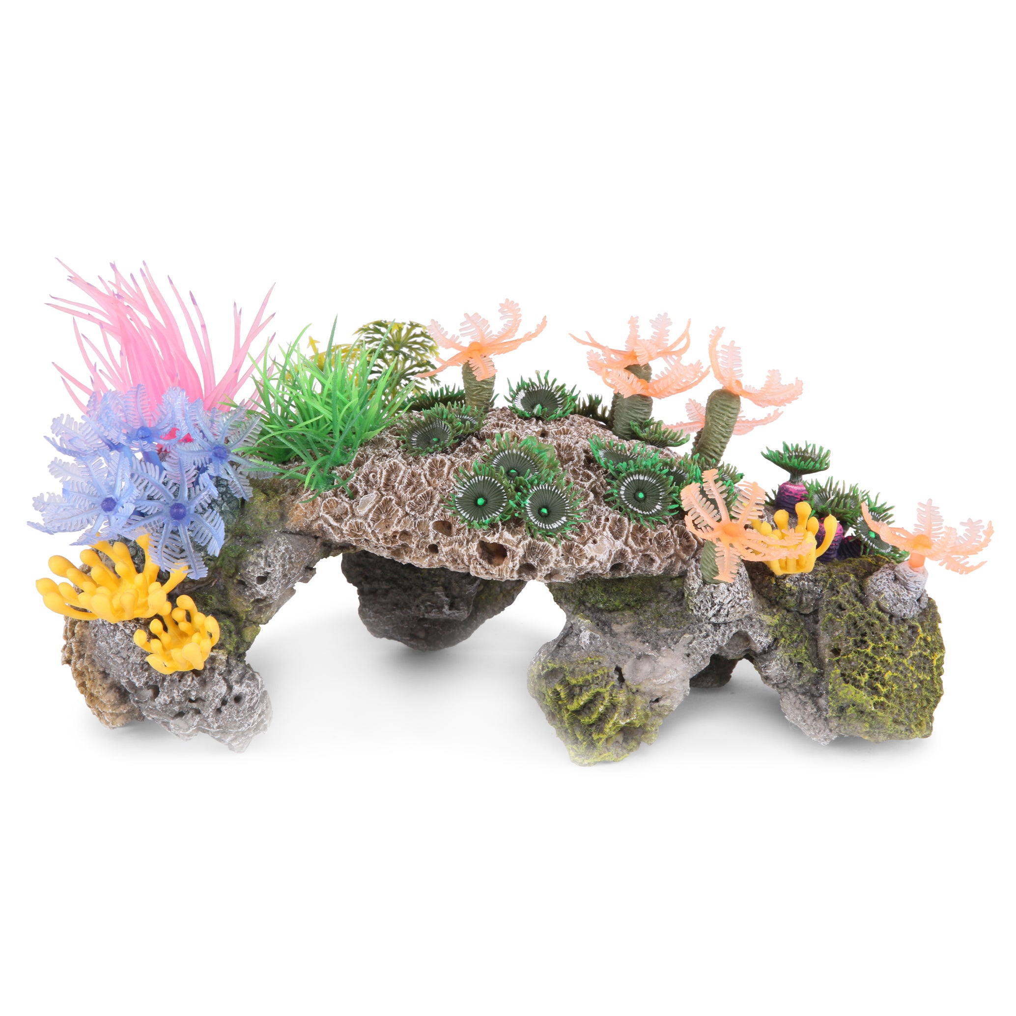 Soft Coral Hideout W Plants Large