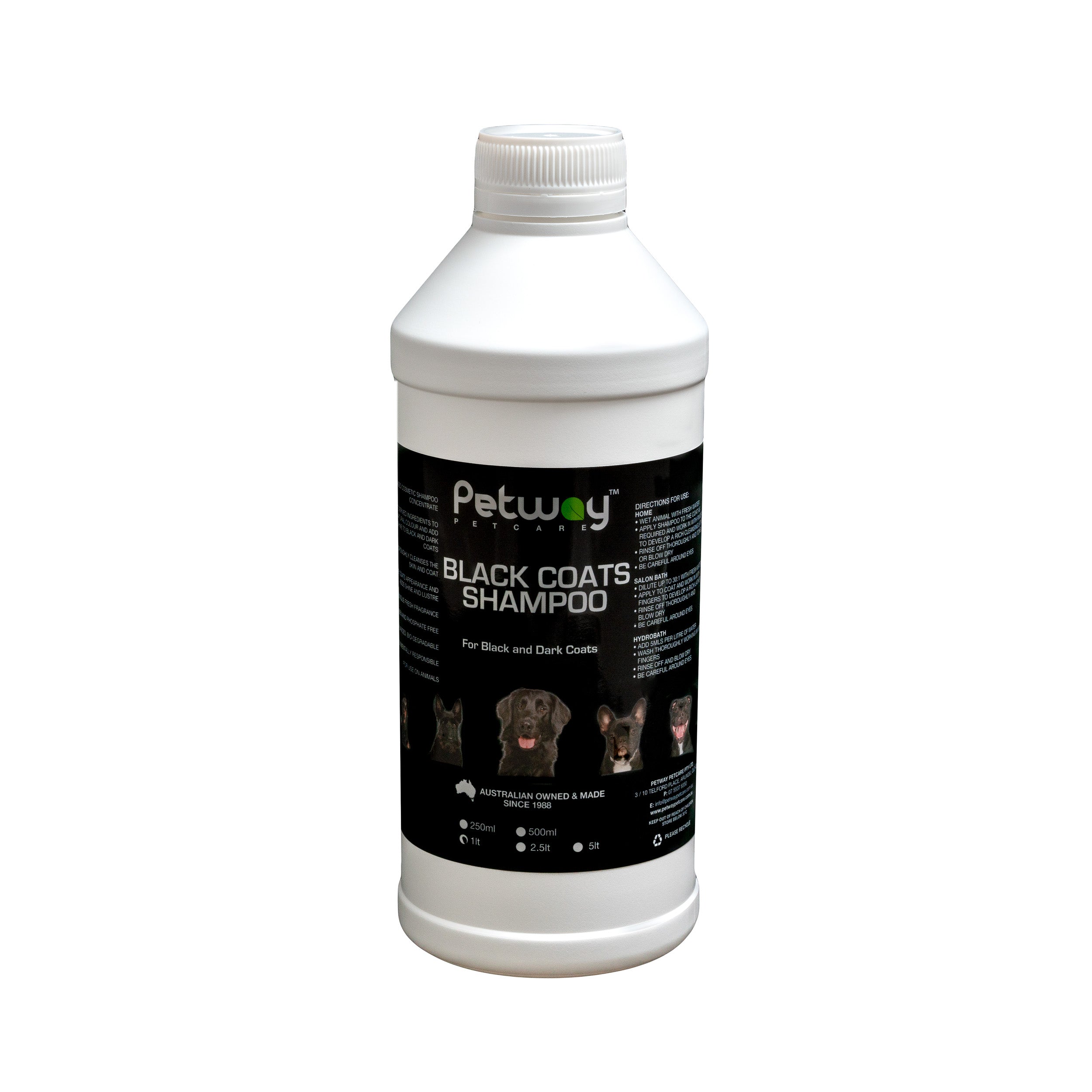 Petway Black Coats Shampoo 1l
