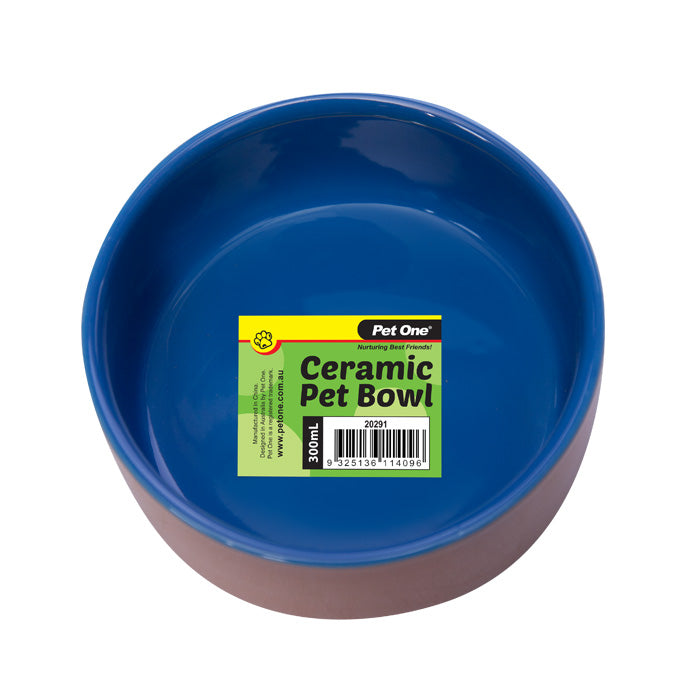 Bowl Ceramic Blue Glazed