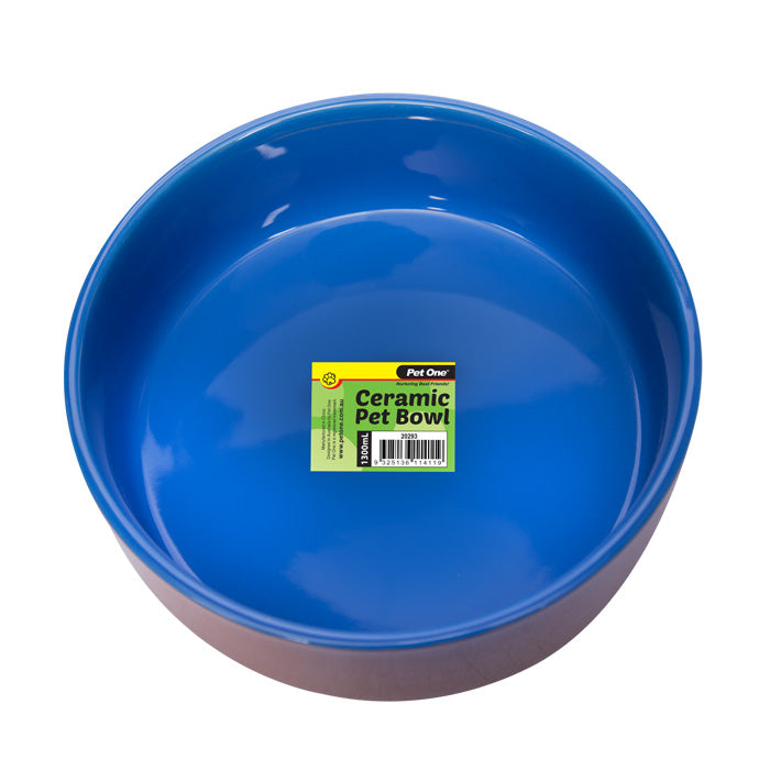 Bowl Ceramic Blue Glazed