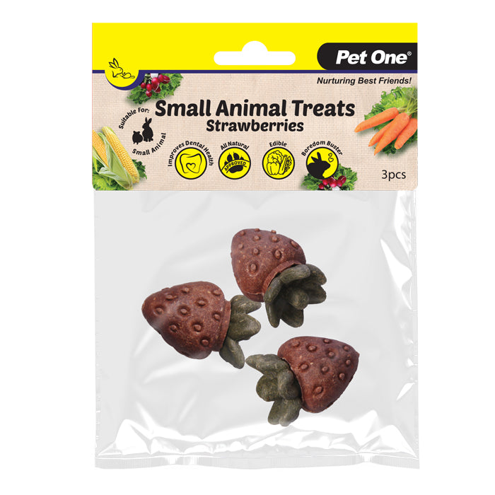 Small Animal Treat Strawberries 3pcs