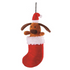 Xmas Dog In Stocking Large