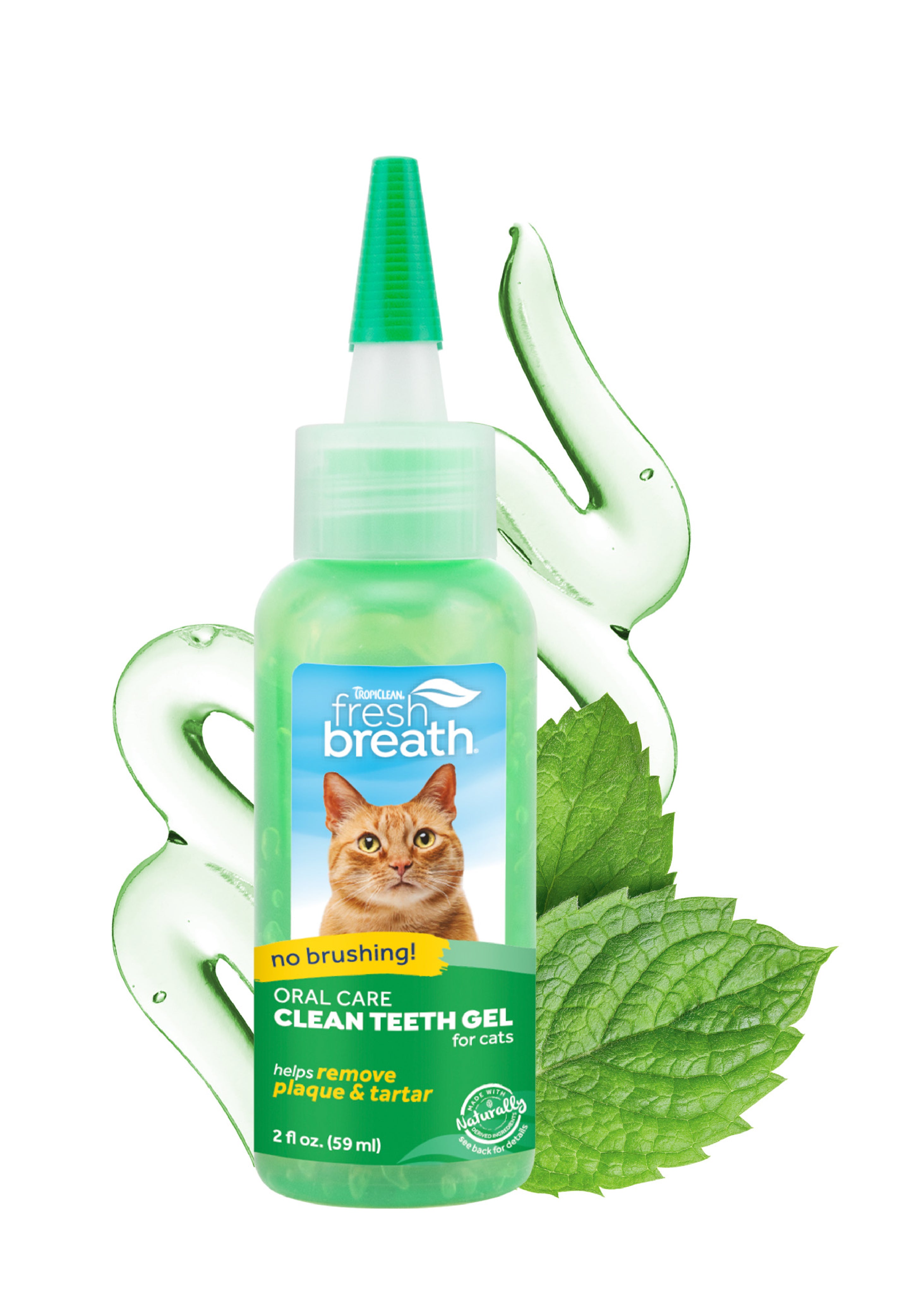 Tropiclean Fresh Breath Oral Care Clean Teeth Gel for Cats 59ml