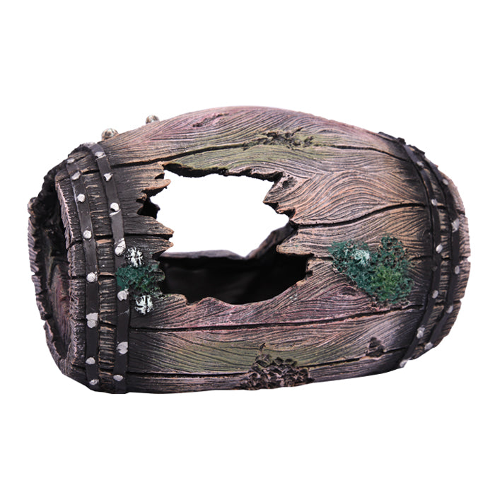 Ornnment Barrel Lg W/holes And Studs 27x22x29cm