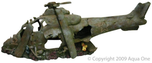 Ruined Helicopter M 40x13x15cm