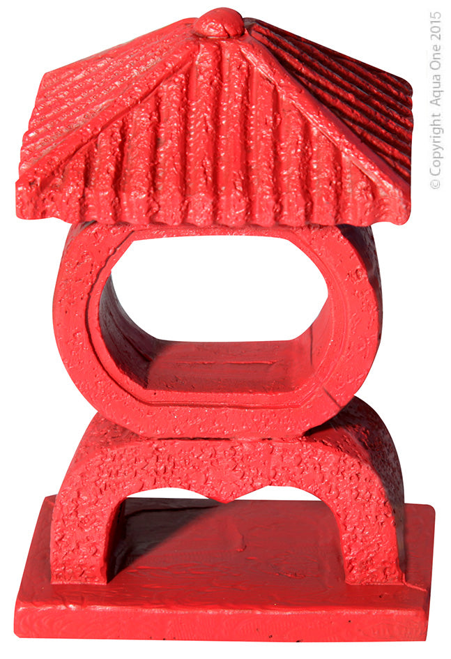Ornament Red Japanese Shrine Small 7x4x10.2cm