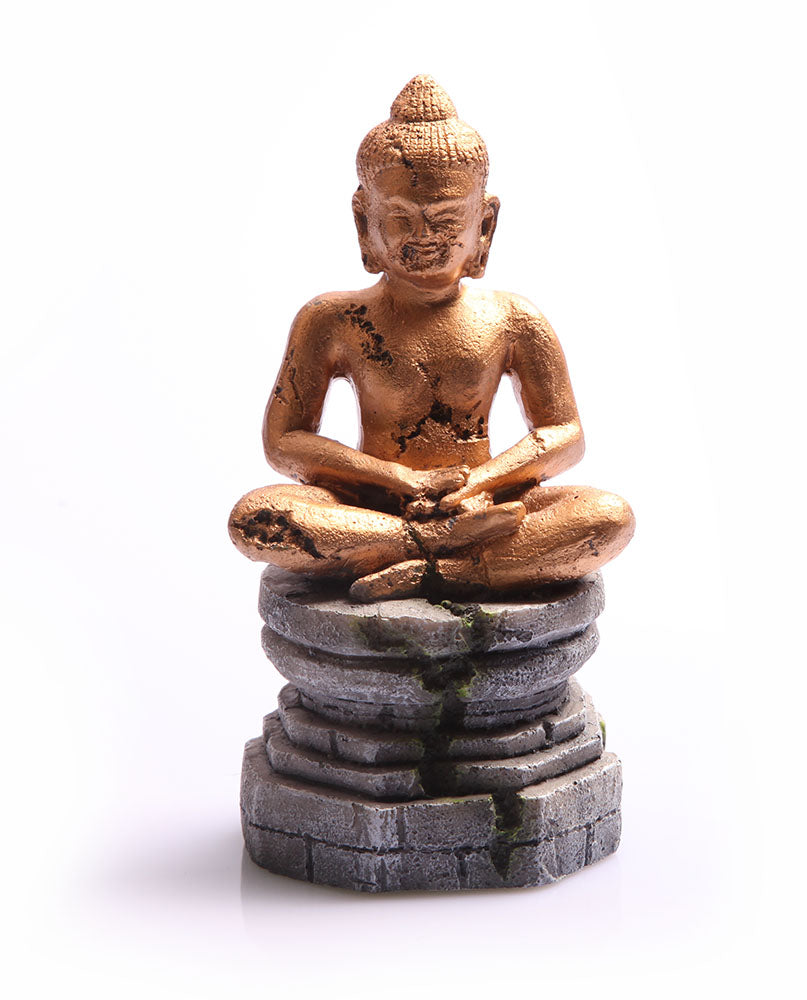 Meditating Buddha 9x8.5x17.5cm Gold