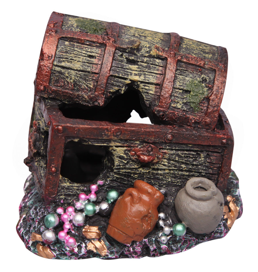 Aqua One Ornament Sunken Treasure Chest Small