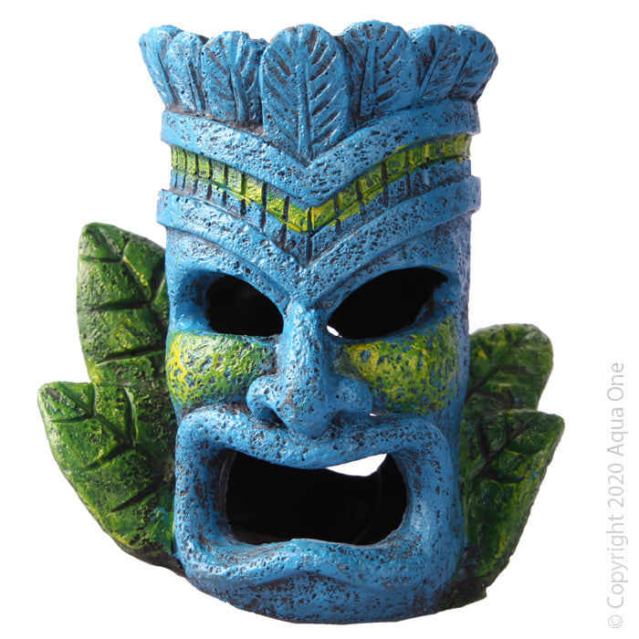 Ornament Tiki Head Small 9 X 7 X 11cm