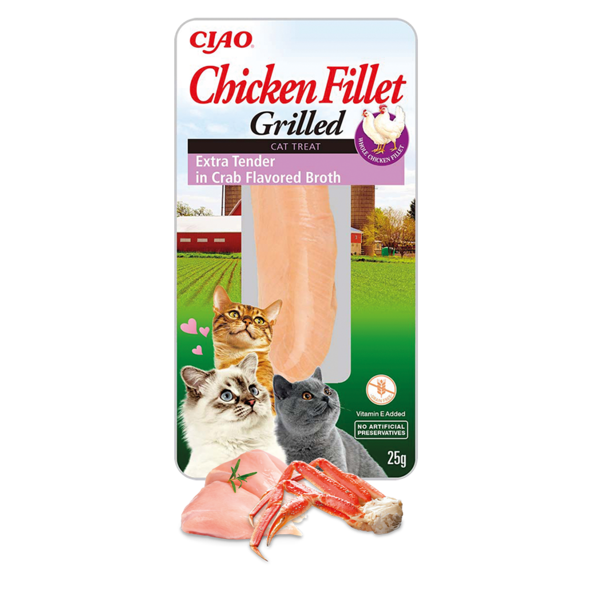 INABA Chicken Fillet Extra Tender In Crab Broth 25g