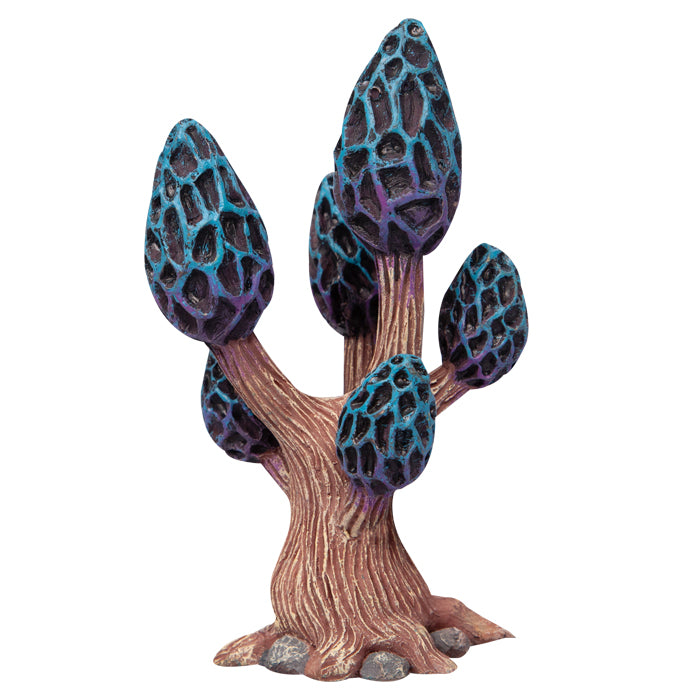Ornament Enchanted Blue Mushroom Tree 8x7x14cm