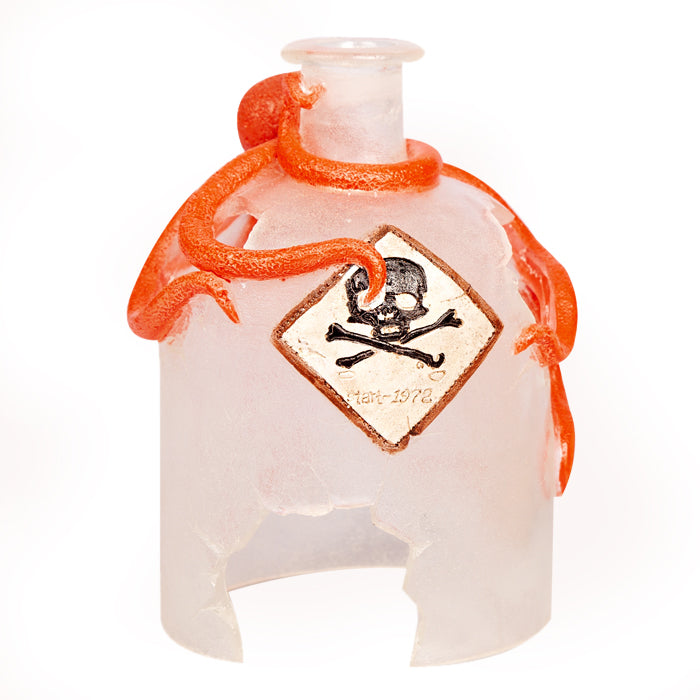 Broken Poison Bottle 9.5x9x14.5cmh