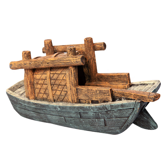 Ornament Large Fishing Boat 23.5wx8dx11.5cmh