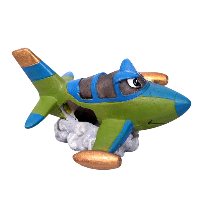 Aqua One Ornament Aeroplane W Cloud 12.5x10.5x6.5cmh