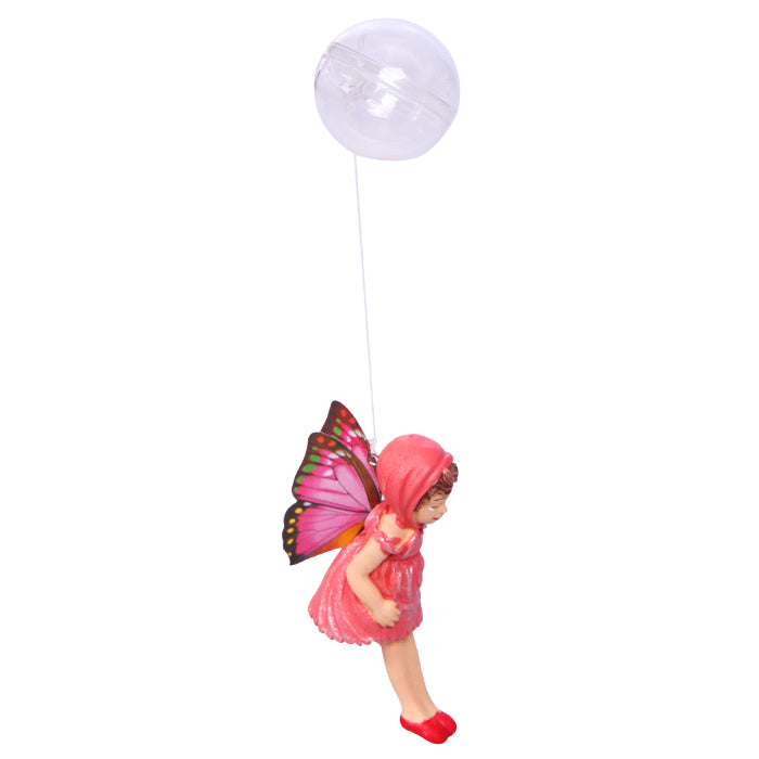 Aqua One Ornament Fairy w Float Pink 4.5x2.5x7cmH