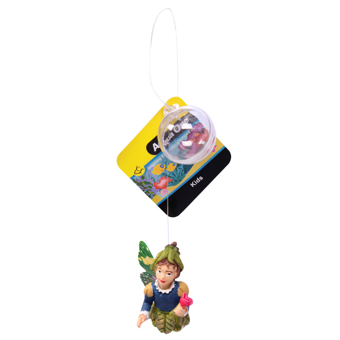 Aqua One Ornament Fairy w Float Green 4x3x7.5cmH