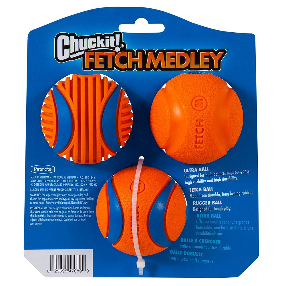 Chuckit Fetch Medley Regular 3pk