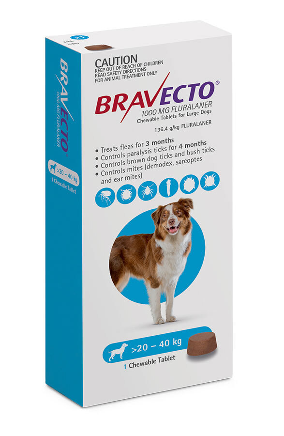 Bravecto Dog Chew Large 3-month 20-40kg