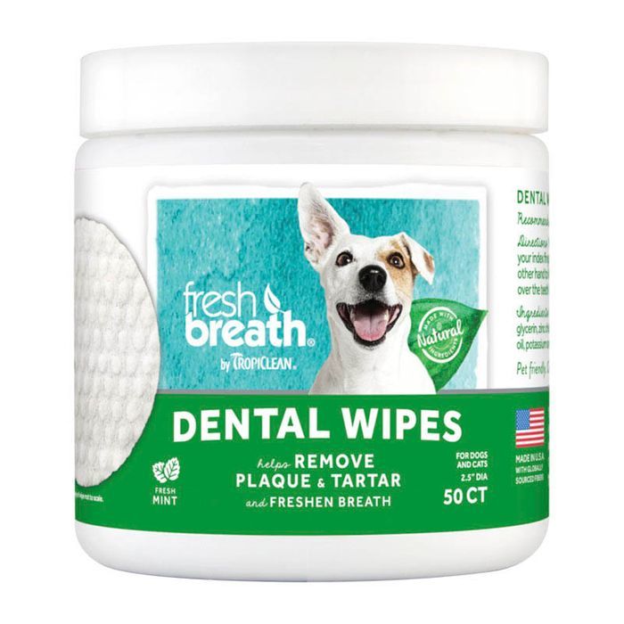 Tropiclean Dental Wipes 50pk