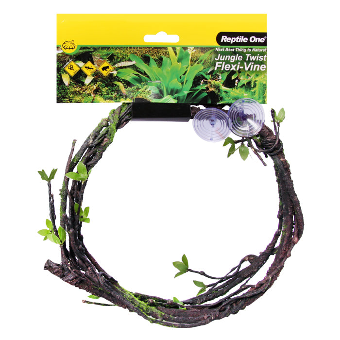 Reptile One Plant Reptile Vine Jungle Twist Leaf Branch 98cm