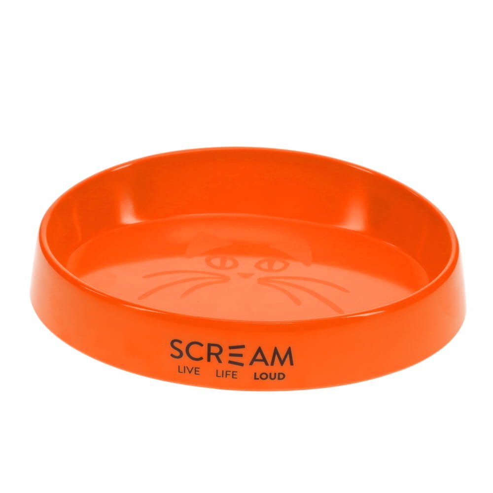 Scream Oval Cat Bowl 300Ml Loud