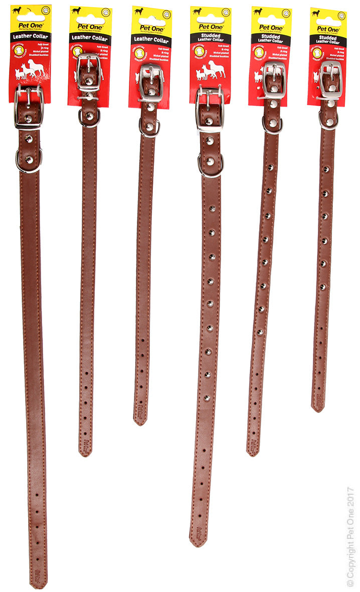 Collar Leather Studded