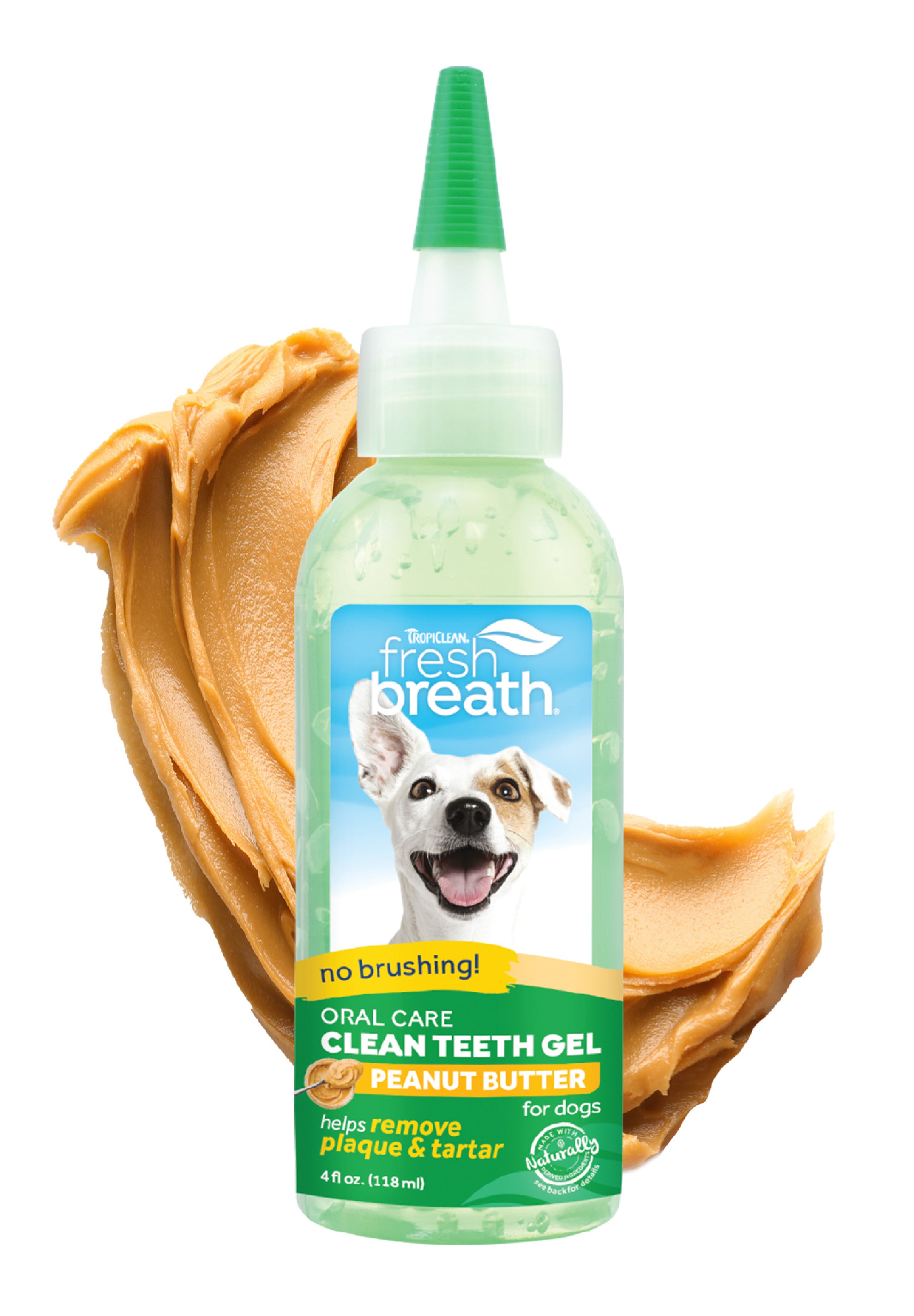 Tropiclean Fresh Breath Oral Care Clean Teeth Gel Peanut Butter