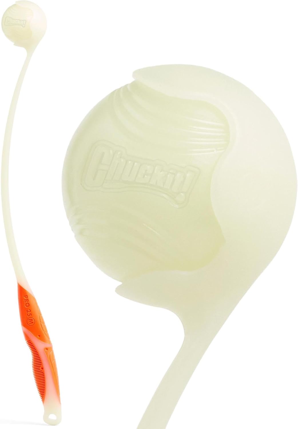 Chuckit 25M Pro Max Glow Launcher W/Max Glow Ball 63.5Cm (Medium 6Cm Balls)