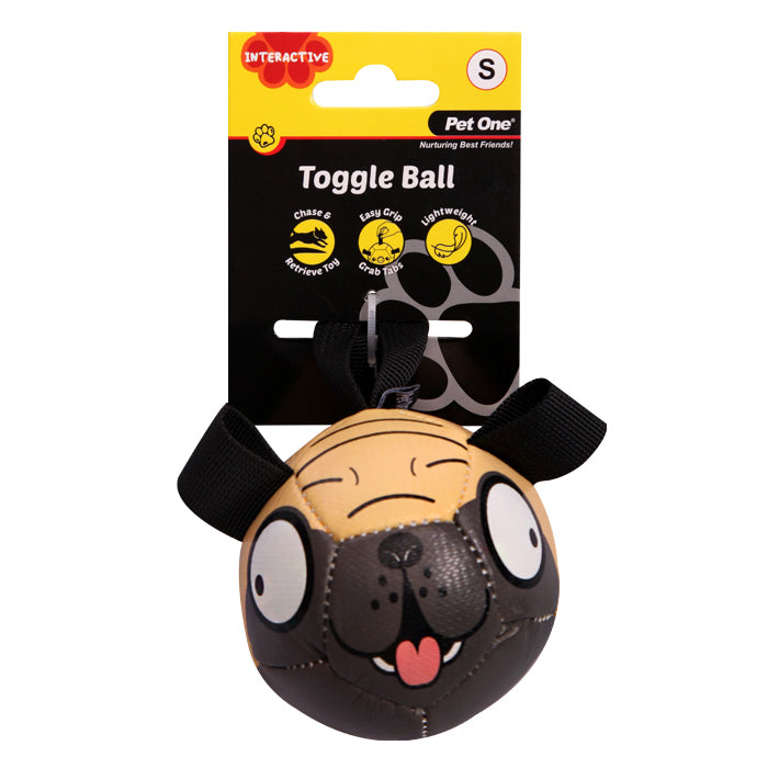 Dog Toy Interactive Toggle Ball Pug