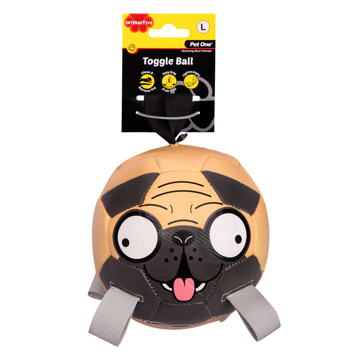 Dog Toy Interactive Toggle Ball Pug